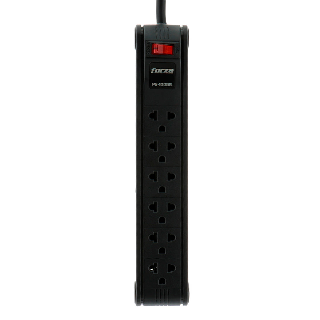 Regleta Forza PS-1006B, 1680W, 6 NEMA universales-120V/240V - Achorao
