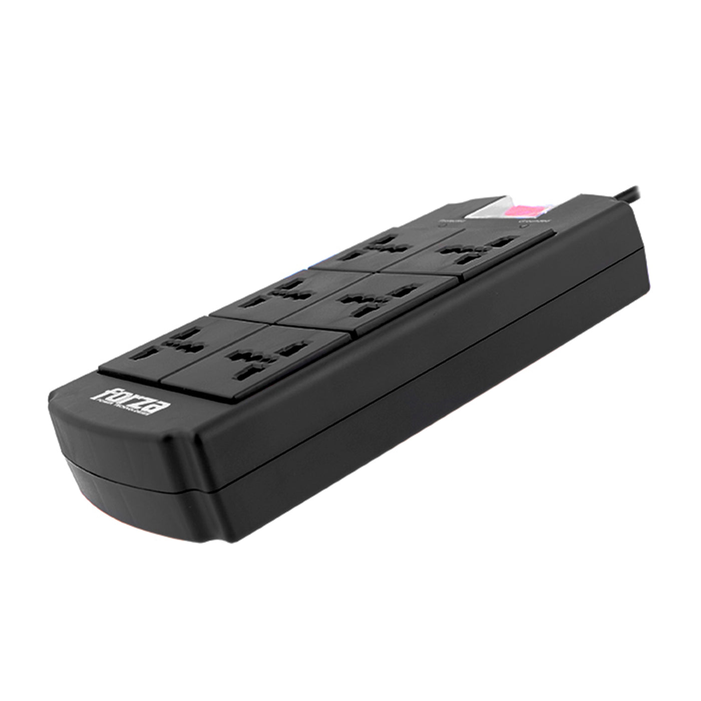 Supresor de Picos Forza 6 Tomas - FSP-06MN - Capacidad 1800W - Compatibilidad Universal - Achorao