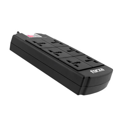 Supresor de Picos Forza 6 Tomas - FSP-06MN - Capacidad 1800W - Compatibilidad Universal - Achorao