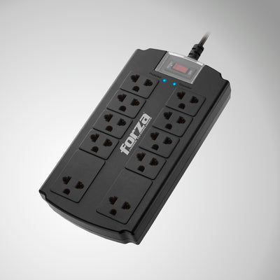 Supresor de picos Forza FSP-10UN, 1800W, 10 slds universales -120V/240V - Achorao