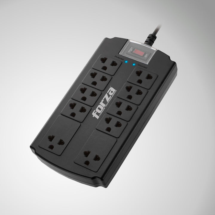 Supresor de picos Forza FSP-10UN, 1800W, 10 slds universales -120V/240V - Achorao