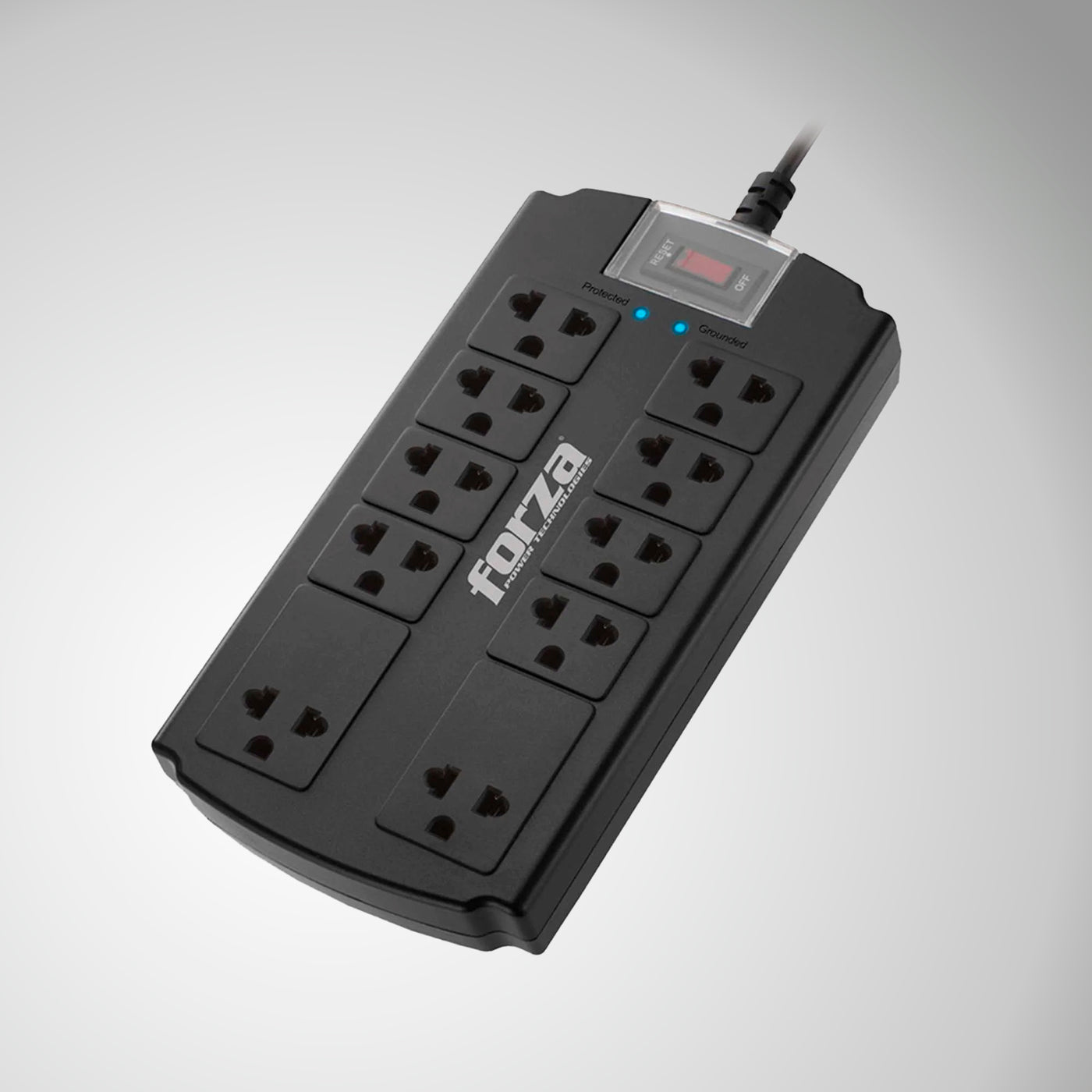 Supresor de picos Forza FSP-10UN, 1800W, 10 slds universales -120V/240V - Achorao