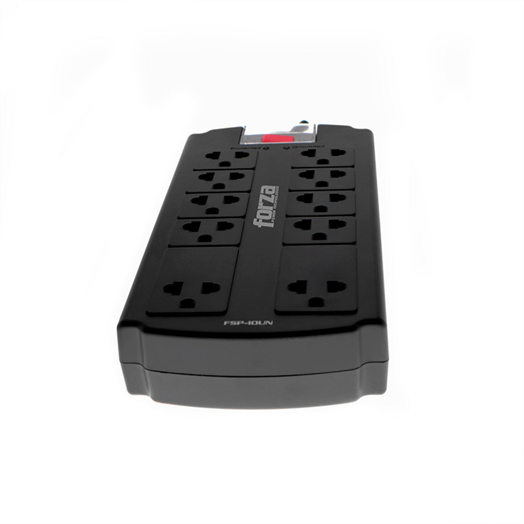 Supresor de picos Forza FSP-10UN, 1800W, 10 slds universales -120V/240V - Achorao
