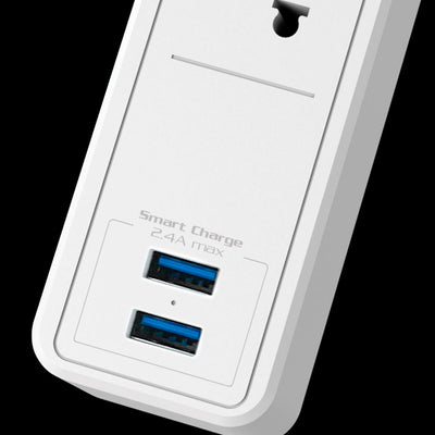 Supresor de picos Forza FSP-512USBW. 1540w usb/120v-240v Blanco - Achorao