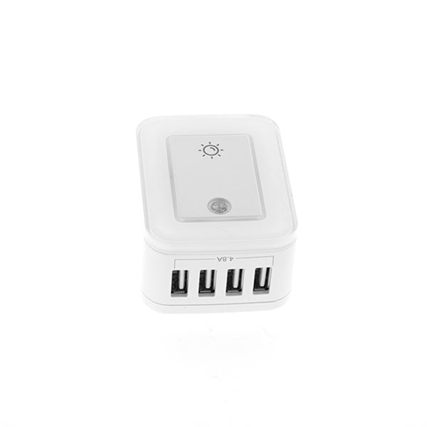Toma Corriente con Protector Forza 4 Puertos USB - FWT-4012USB - Capacidad 24W - Achorao