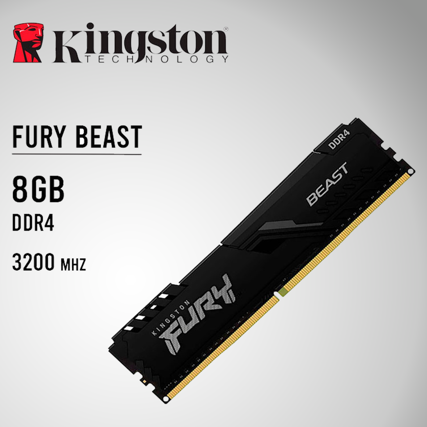 MEMORIA RAM KINGSTON FURY BEAST DDR4 3200 MHZ
