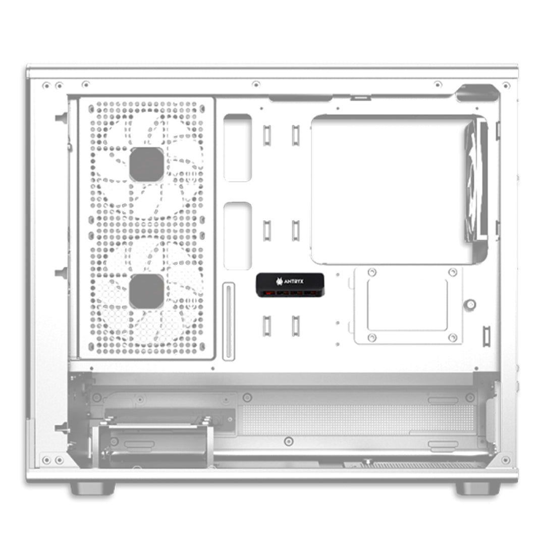 Case Antryx FX 630M Blanco, 3 Ventiladores Infinity ARGB - Achorao