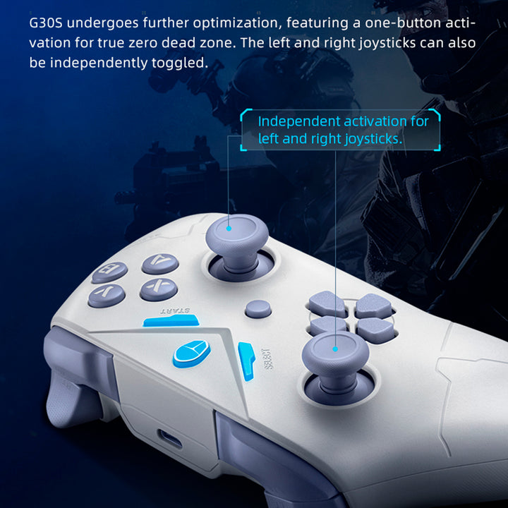 Gamepad THUNDEROBOT G30S Blanco, PC, Nintendo Switch, Android e iOS