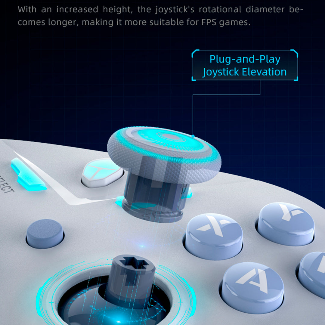 Gamepad THUNDEROBOT G30S Blanco, PC, Nintendo Switch, Android e iOS