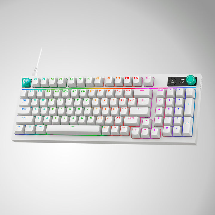 Teclado mecánico gamer Logitech G316X 98, cableado