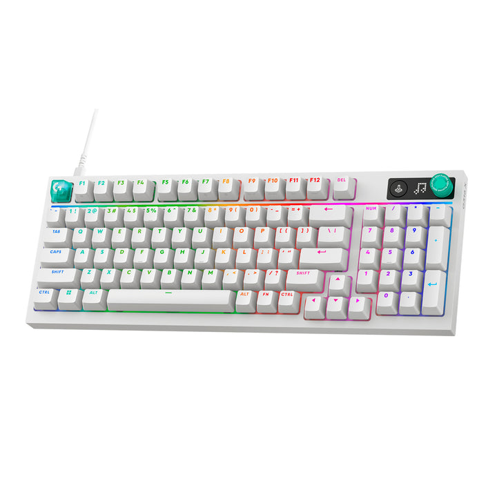 Teclado mecánico gamer Logitech G316X 98, cableado