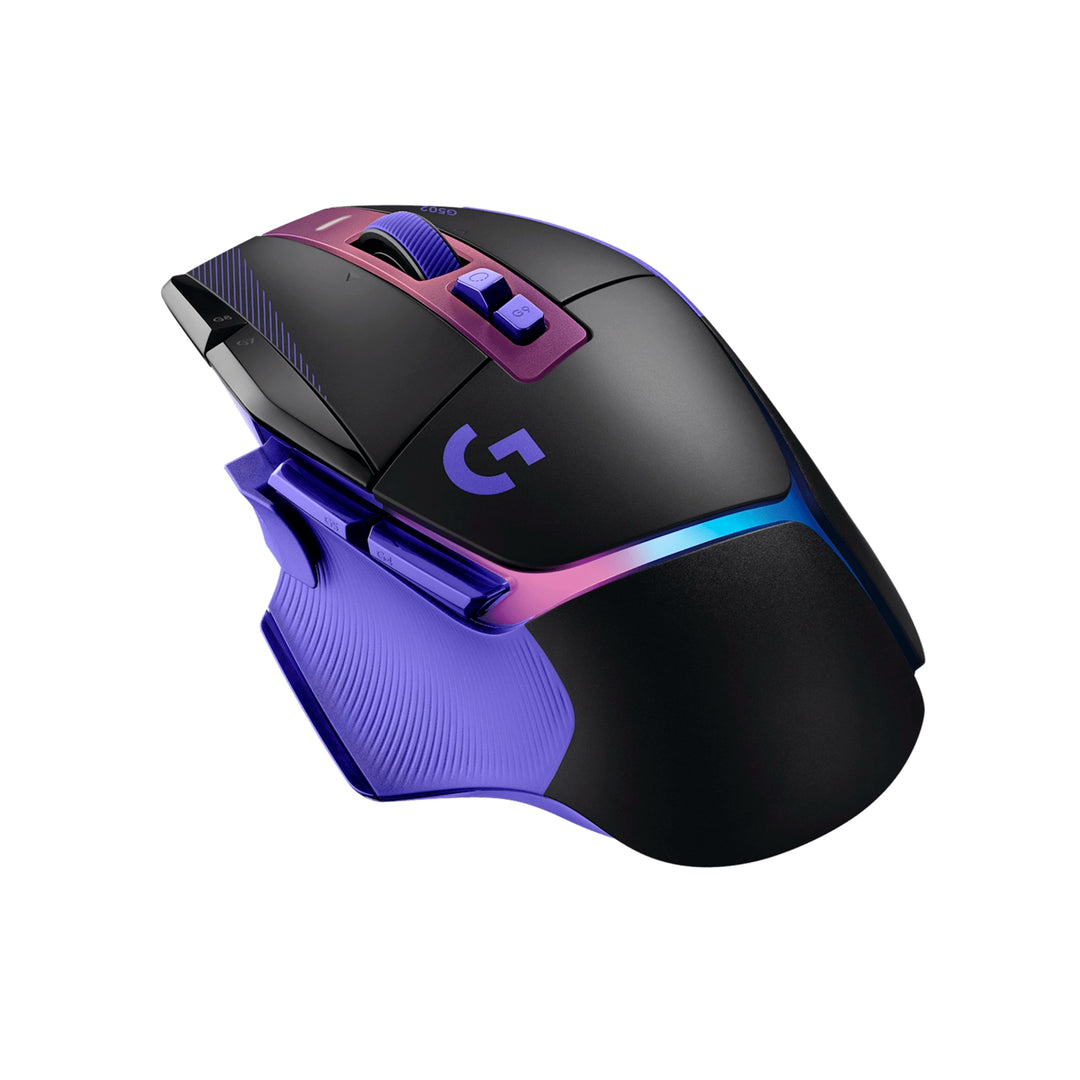 Mouse gamer inalámbrico Logitech G502 X Plus negro, RGB Lightforce y diseño ergonómico