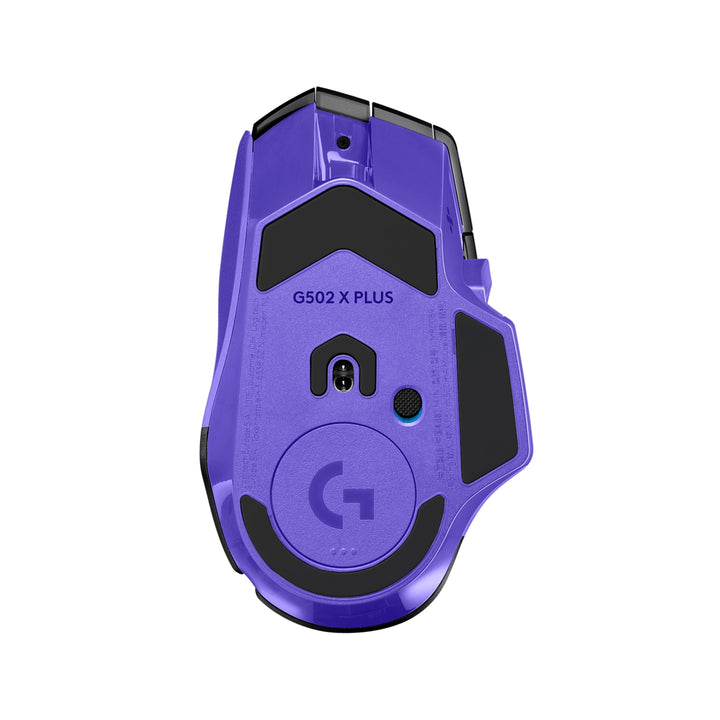 Mouse gamer inalámbrico Logitech G502 X Plus negro, con iluminación RGB y diseño ergonómico