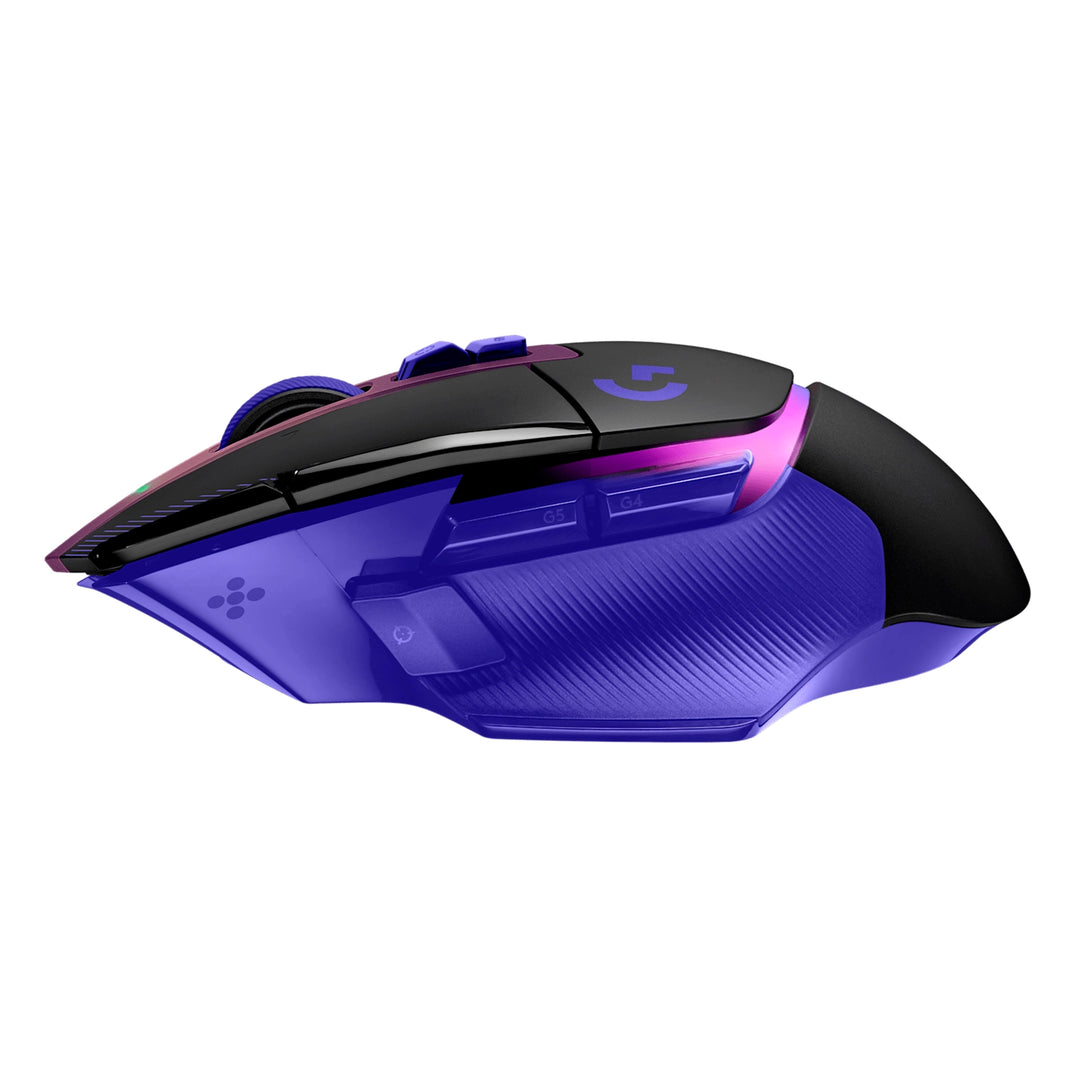 Mouse gamer Logitech G502 X Plus inalámbrico negro, con iluminación RGB y diseño ergonómico