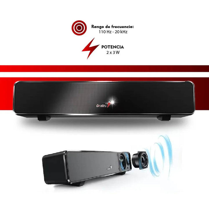 Parlante Genius Soundbar 100 Mini USB - Achorao