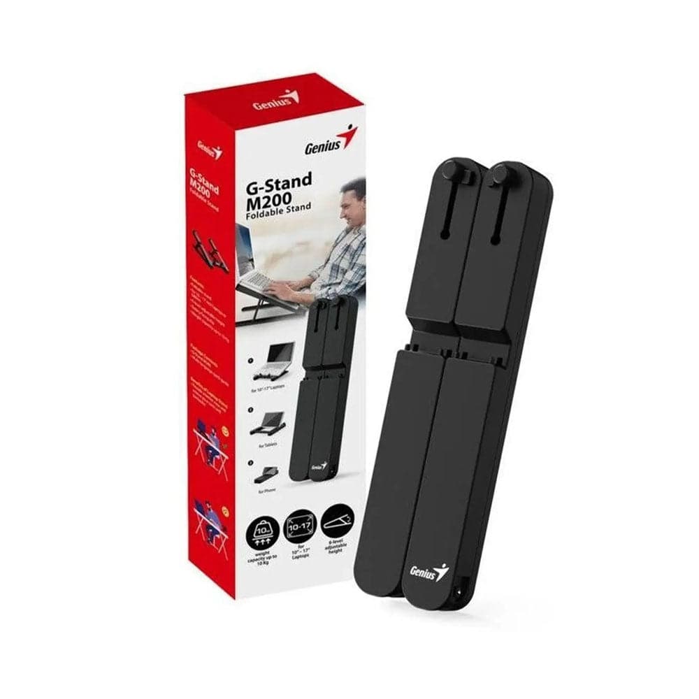 Base Genius P/Notebook-Tablet G-STAND M200 10"-17" Plegable 6 Niveles - Achorao