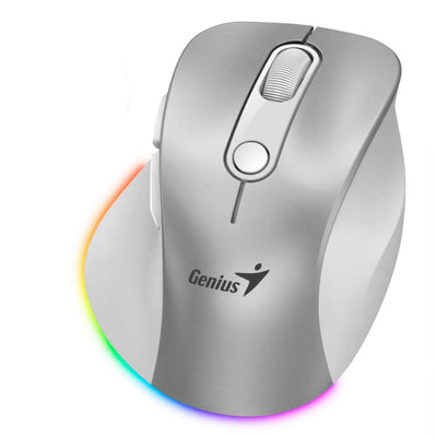 Mouse Genius ergo 9000S PRO dual recargable wireless/BT 6 botones silent - Achorao