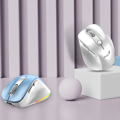 Mouse Genius ergo 9000S PRO dual recargable wireless/BT 6 botones silent - Achorao