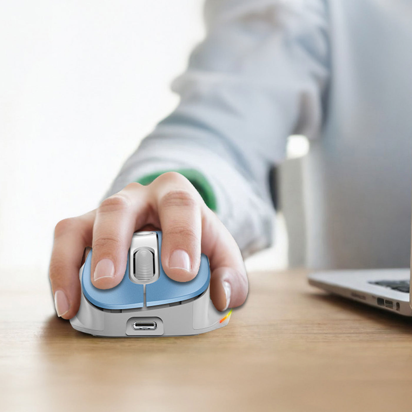 Mouse Genius ergo 9000S PRO dual recargable wireless/BT 6 botones silent - Achorao