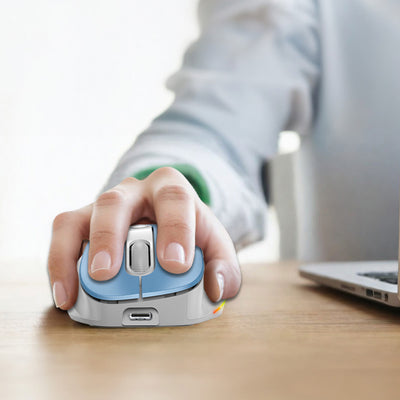 Mouse Genius ergo 9000S PRO dual recargable wireless/BT 6 botones silent - Achorao