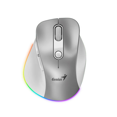 Mouse Genius ergo 9000S PRO dual recargable wireless/BT 6 botones silent - Achorao