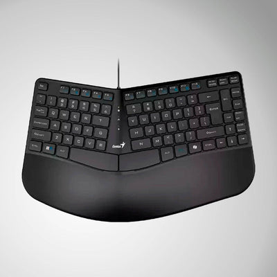 Teclado Genius Ergo KB-700 c/Tecla Copilot USB SP Negro - Achorao