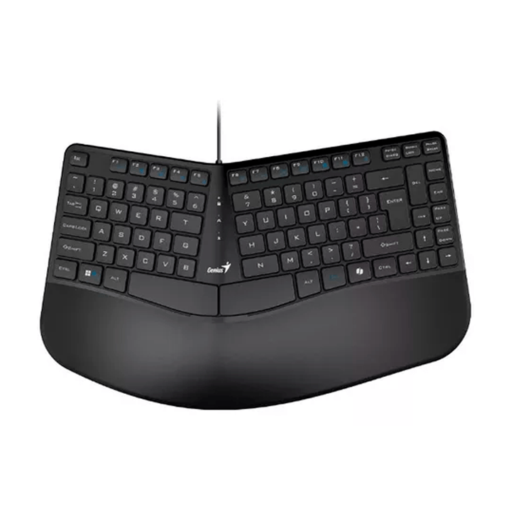Teclado Genius Ergo KB-700 c/Tecla Copilot USB SP Negro - Achorao