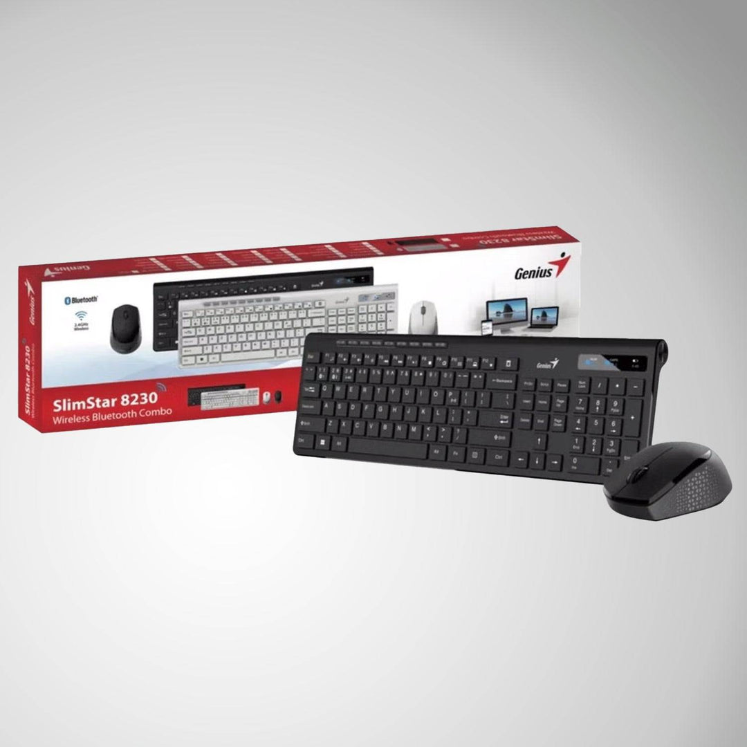 TECLADO GENIUS + MOUSE SLIMSTAR 8230 WIRELESS/BLUETOOTH MULTIMEDIA - Achorao