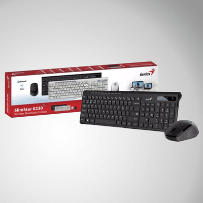 TECLADO GENIUS + MOUSE SLIMSTAR 8230 WIRELESS/BLUETOOTH MULTIMEDIA - Achorao