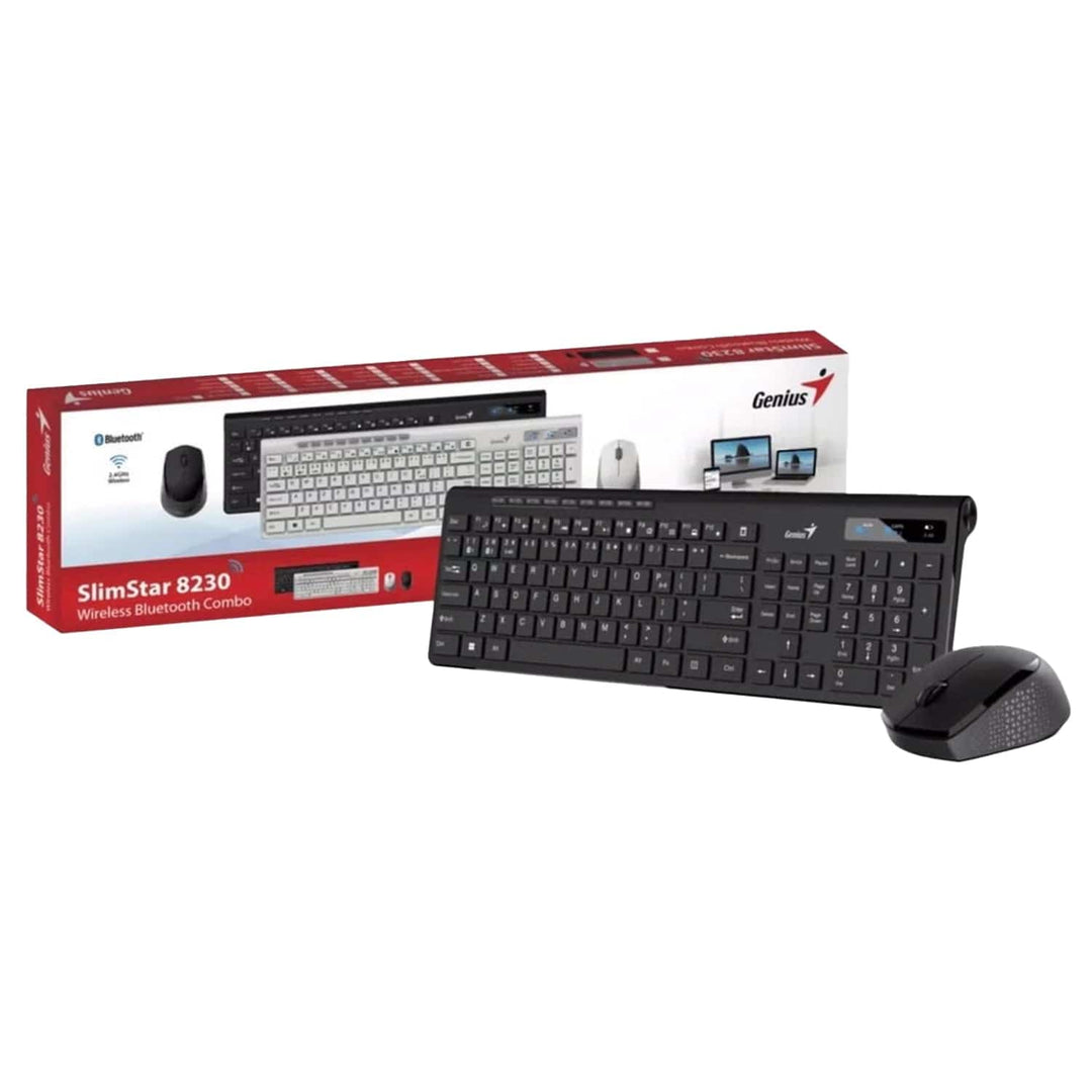 TECLADO GENIUS + MOUSE SLIMSTAR 8230 WIRELESS/BLUETOOTH MULTIMEDIA - Achorao