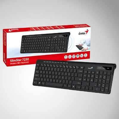 Teclado Genius Slimstar 7230 Wireless Multimedia - Achorao