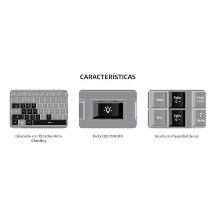 Teclado Genius slimstar 820 retroiluminado IA Copilot USB español - Achorao
