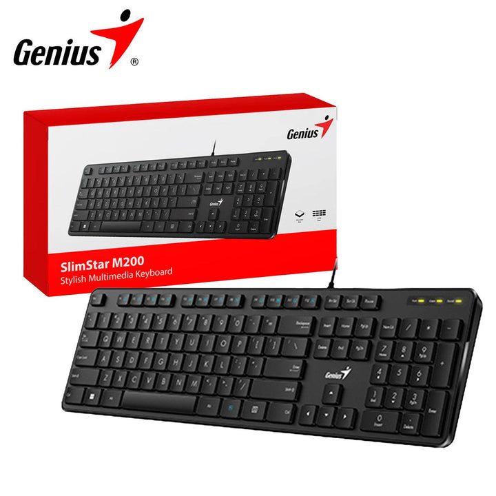 Teclado Genius Slimstar M200 usb multimedia español - Achorao