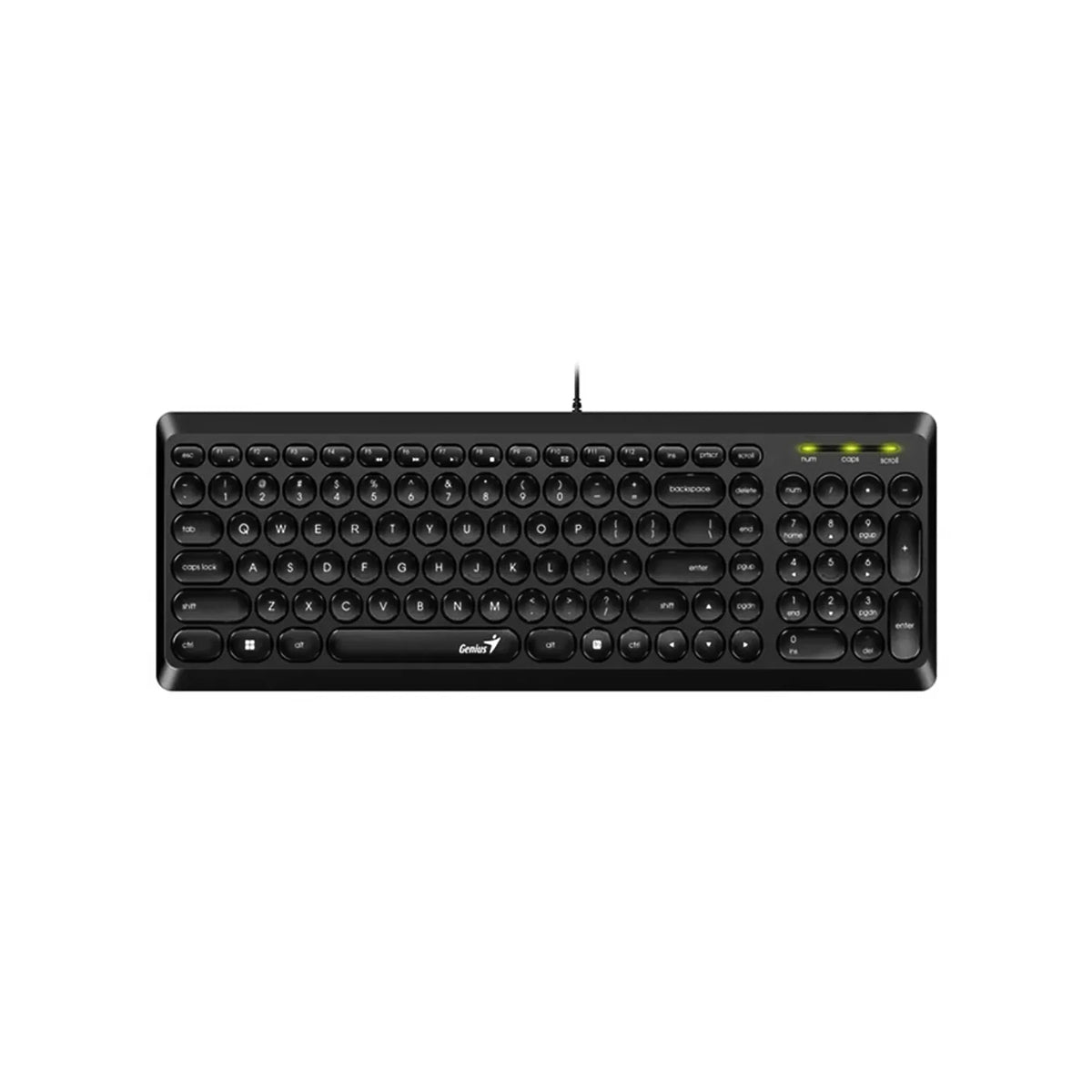 Teclado Genius Slimstar Q200 USB multimedia español Negro - Achorao