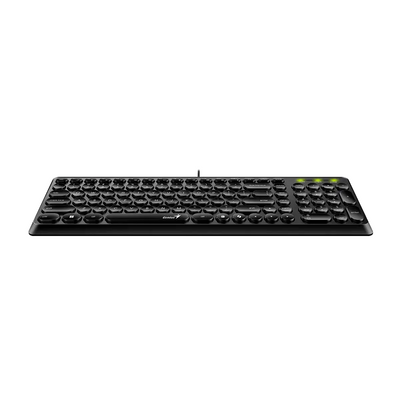 Teclado Genius Slimstar Q200 USB multimedia español Negro - Achorao