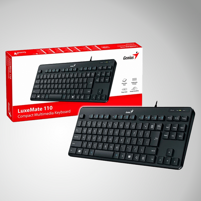Teclado Genius tkl luxemate 110 usb multimedia español - Achorao
