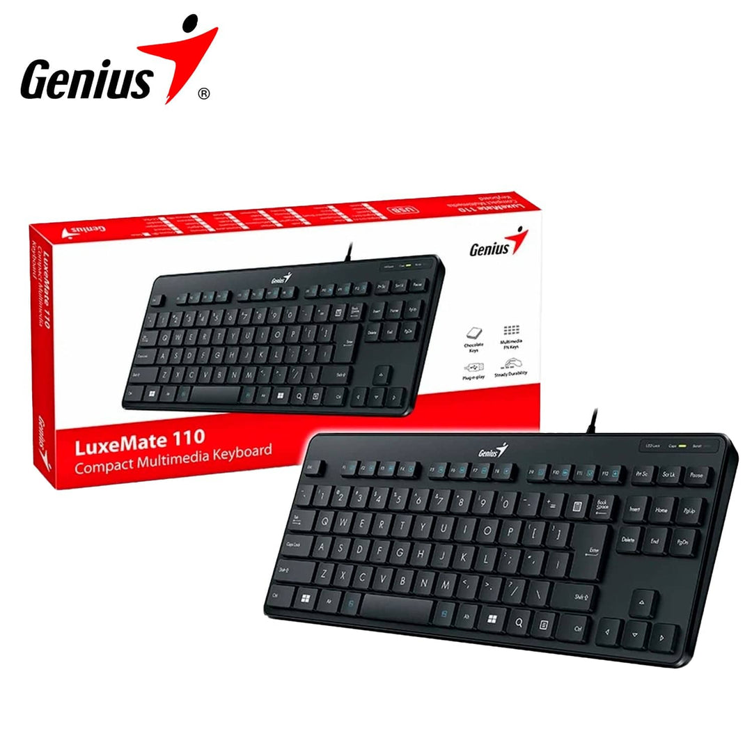 Teclado Genius tkl luxemate 110 usb multimedia español - Achorao