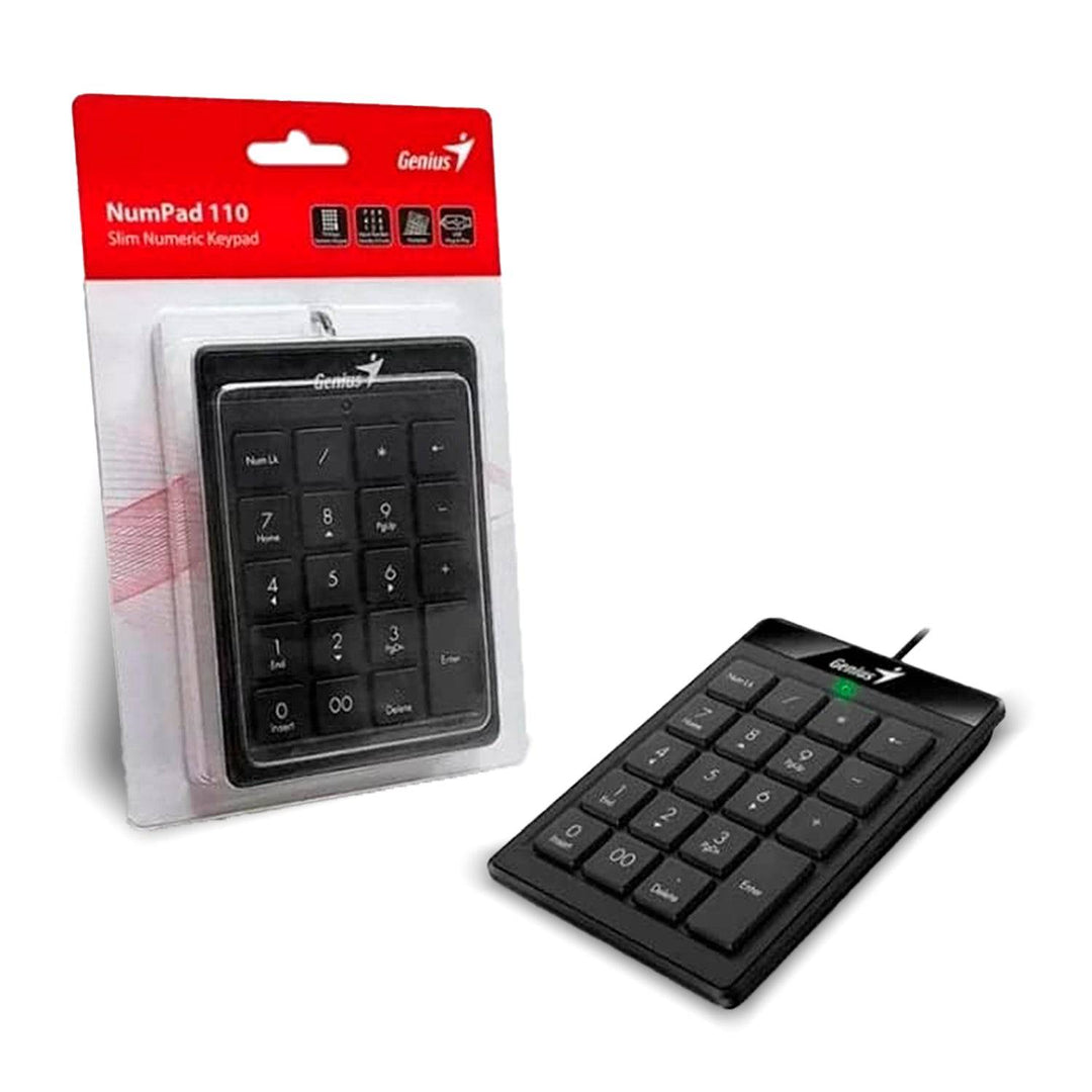 Teclado Numérico Genius NUMPAD 110 USB Chocolate Keys - Achorao