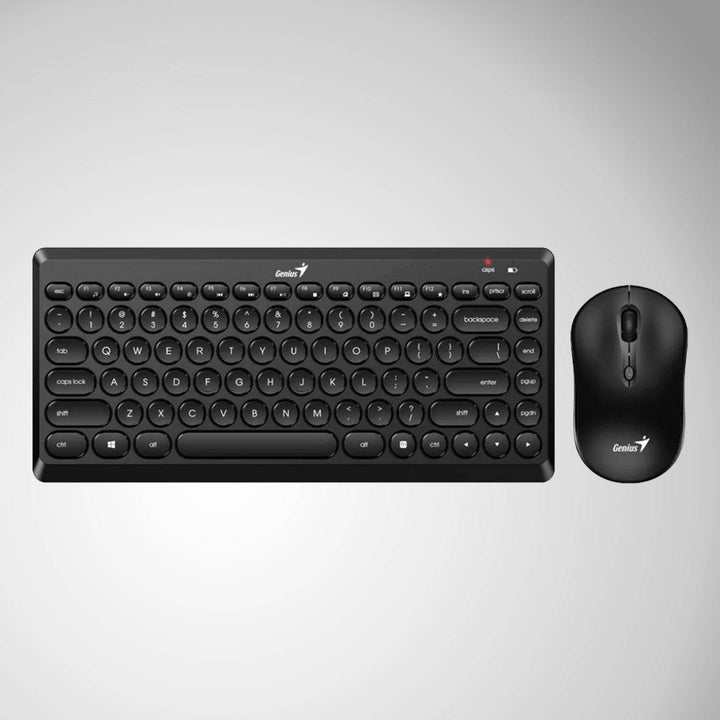 Teclado Genius + Mouse Luxemate Q8000 Wireless TKL USB Multimedia - Achorao