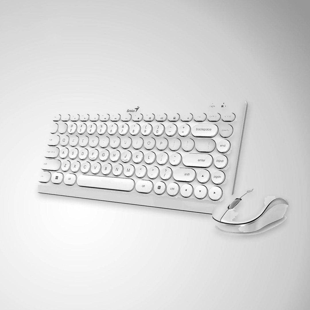 Teclado Genius + Mouse Luxemate Q8000 Wireless TKL USB Multimedia - Achorao
