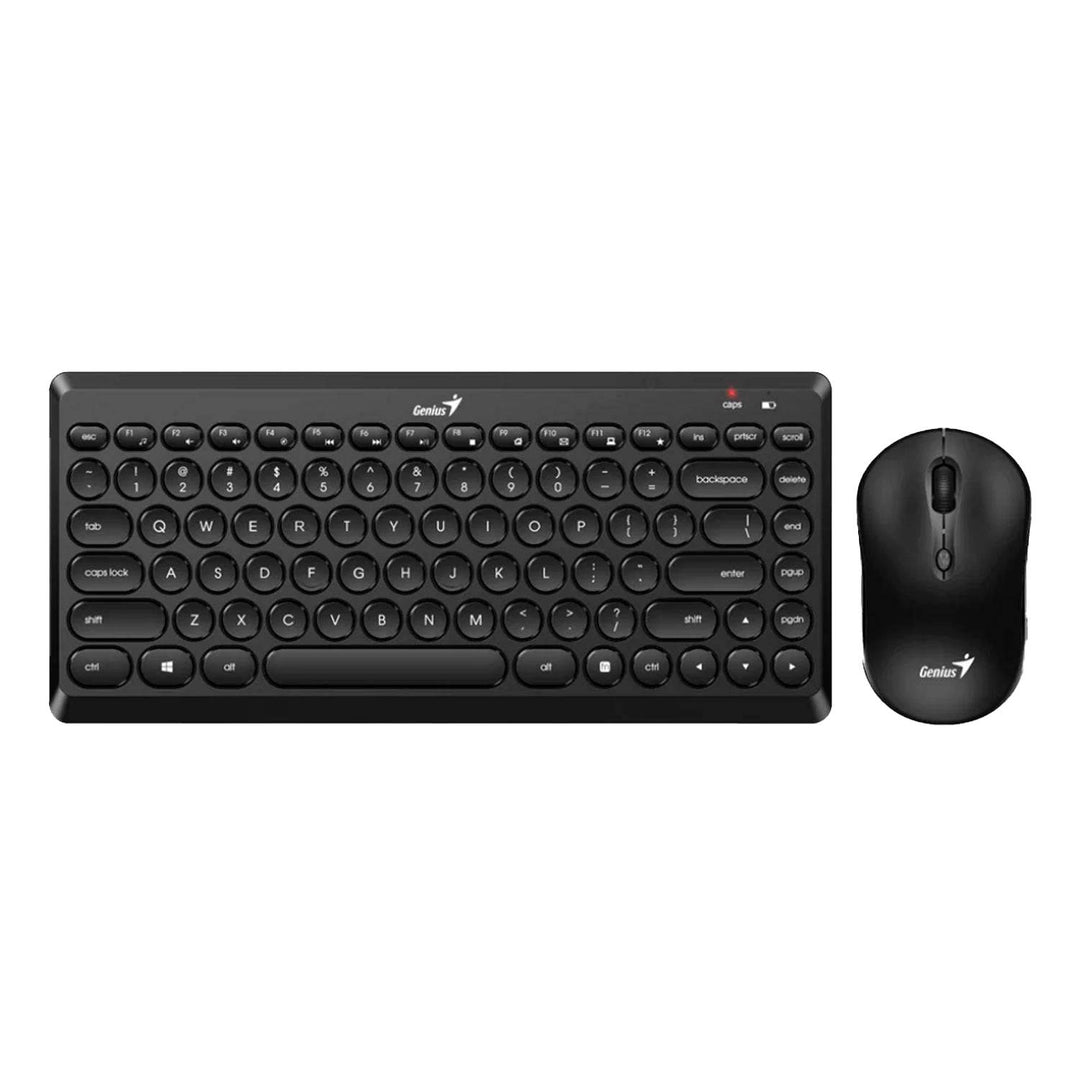Teclado Genius + Mouse Luxemate Q8000 Wireless TKL USB Multimedia - Achorao