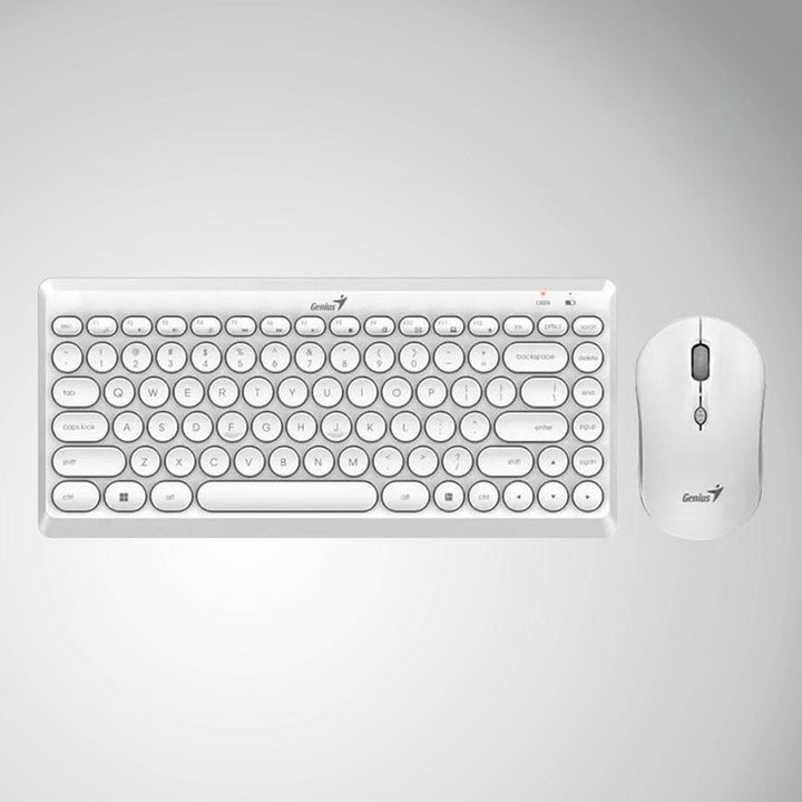 Teclado Genius + Mouse Luxemate Q8000 Wireless TKL USB Multimedia - Achorao
