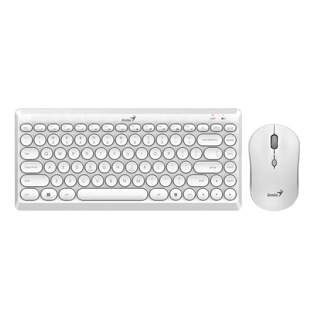 Teclado Genius + Mouse Luxemate Q8000 Wireless TKL USB Multimedia - Achorao