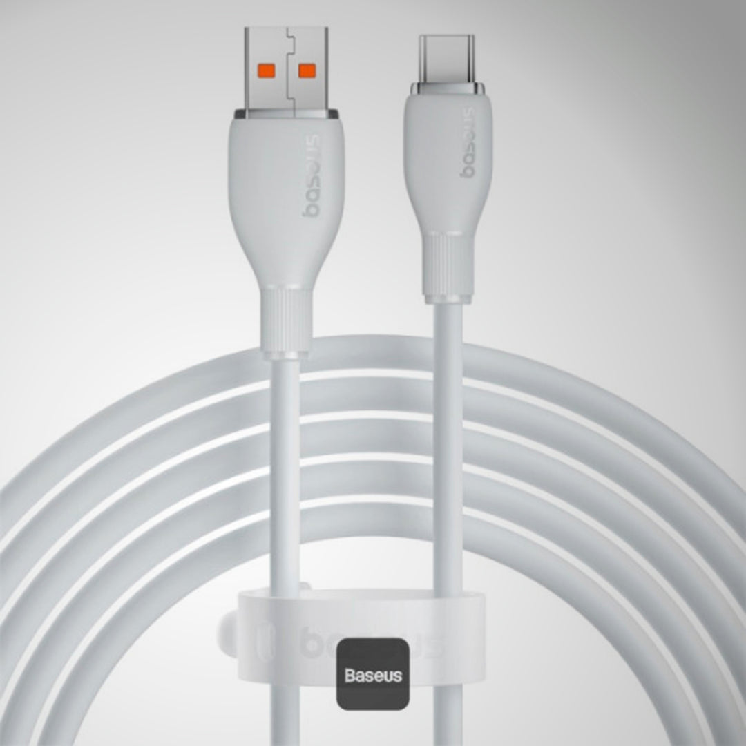 Cable de carga rápida Baseus Pudding Series, USB-A a USB-C, 100 W, 1.2 m - Achorao