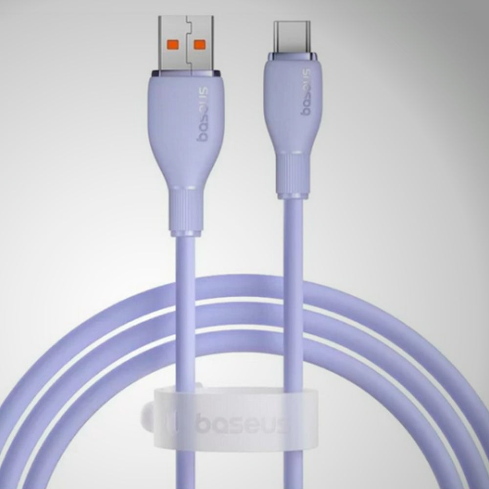 Cable de carga rápida Baseus Pudding Series, USB-A a USB-C, 100 W, 1.2 m - Achorao