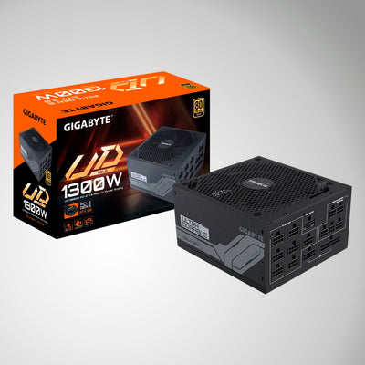 Fuente de alimentación GIGABYTE GP-UD1300GM P, 1300W, 80 PLUS Gold Certified, Formato ATX. - Achorao