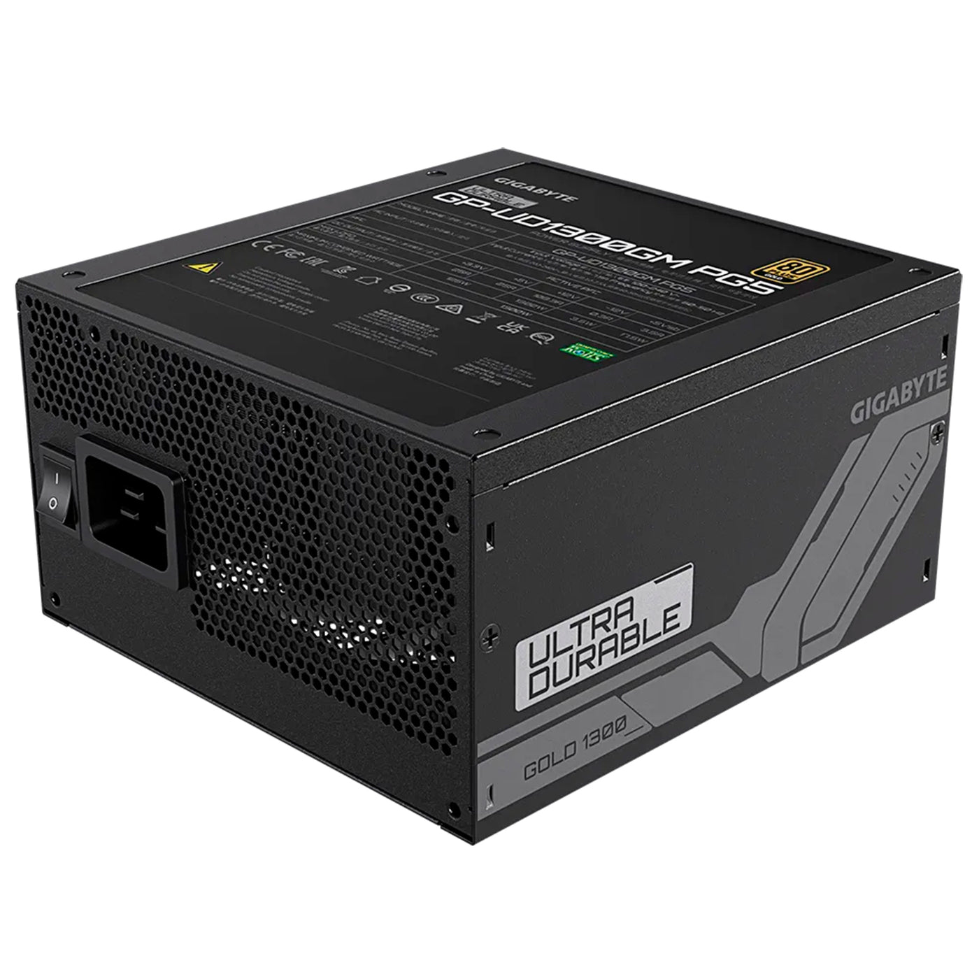 Fuente de alimentación GIGABYTE GP-UD1300GM P, 1300W, 80 PLUS Gold Certified, Formato ATX. - Achorao