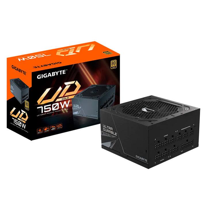 Fuente de alimentación Gigabyte GP-UD750GM, 750W, ATX, 80 Plus Gold, 100V ~ 240VAC. - Achorao