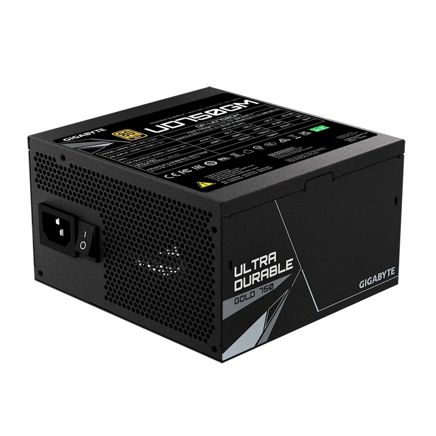 Fuente de alimentación Gigabyte GP-UD750GM, 750W, ATX, 80 Plus Gold, 100V ~ 240VAC. - Achorao