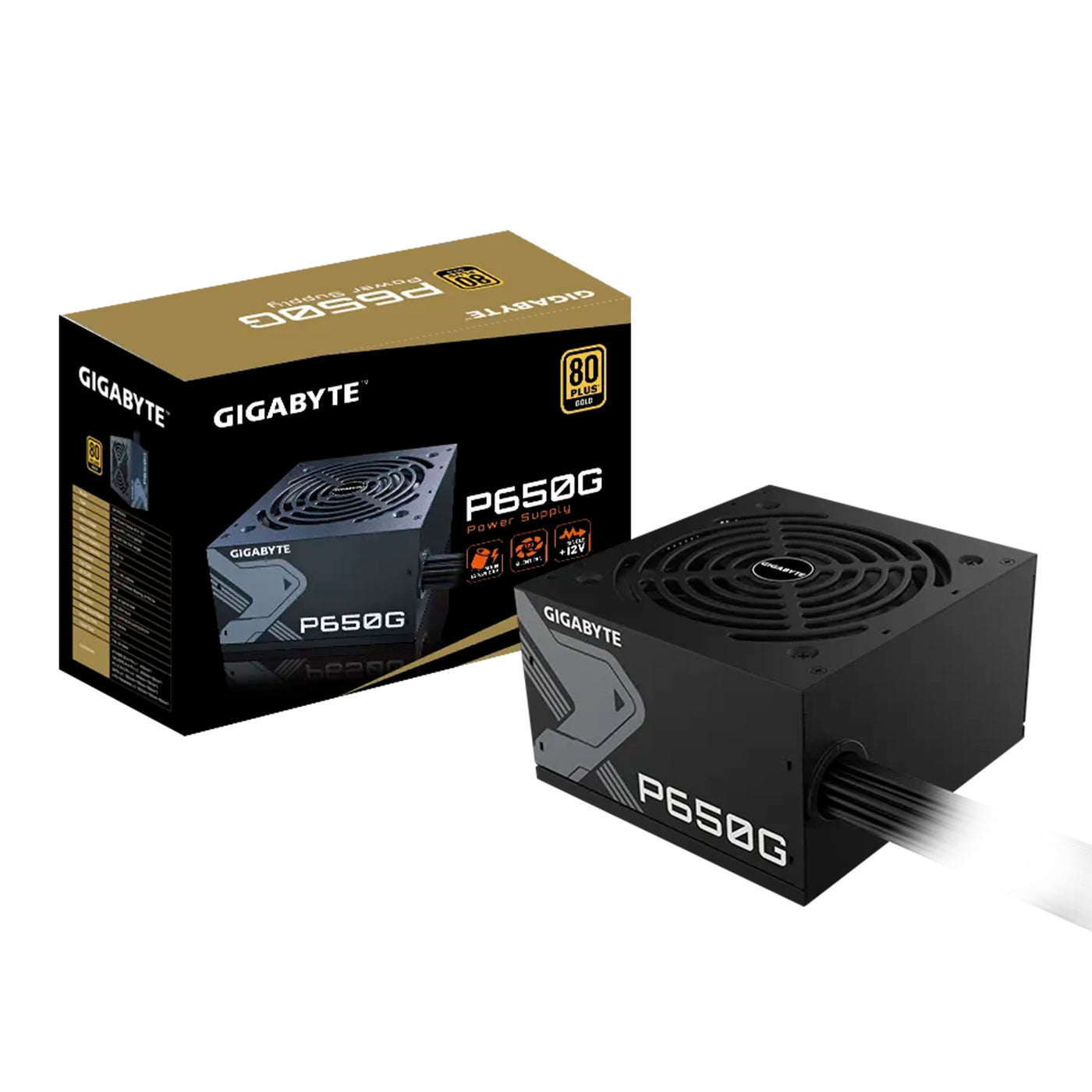 Fuente de alimentación Gigabyte P650G, 650W, 80 PLUS Gold, Formato ATX. - Achorao